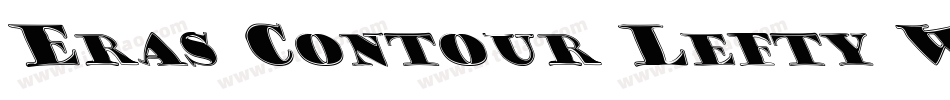 Eras Contour Lefty Wide字体转换